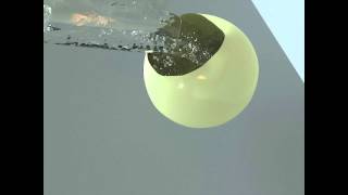 Bowl  Fluid simulation with elastic solids [upl. by Sluiter]