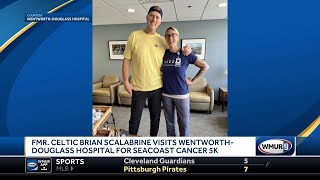 Brian Scalabrine visits WentworthDouglass Hospital [upl. by Arakihc]