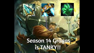 Gragas Montage  Grasp  NEW Rod Of Ages  FREE WINS in Season 14 [upl. by Jala544]