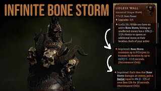 Necromancer Infinite Bone Storm is INVINCIBLE [upl. by Assenov849]