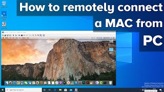 How to remotely connect a MAC from PC [upl. by Gnilyam54]