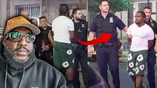 quotIll Break Your Jawquot Man Threatens NYC Cop Instantly Gets Arrested Girlfriend Claims Racism 😂 [upl. by Tarttan]