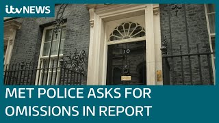 Met Police asks Sue Gray to omit parties they are investigating from report  ITV News [upl. by Ennahteb]