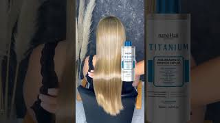 Realinhamento nanoHair Titanium  Liberdade é acordar pronta cabelo progressivasemformol hair [upl. by Addam]