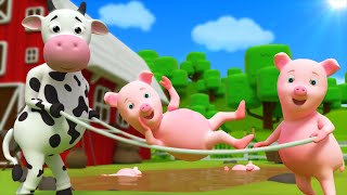 Five Little Piggies  Nursery Rhymes  Kids Songs by Farmees [upl. by Gally]