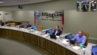 Effingham County Board of Commissioners Meeting September 17th 2024 [upl. by Fanchie]