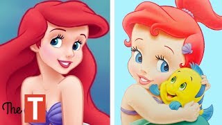 10 Disney Princesses Reimagined As KIDS [upl. by Dafodil]