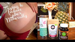 HOW I NATURALLY INDUCED MY LABOR 39 WEEKS PREGNANT VLOG BABY WATCH [upl. by Yanad]