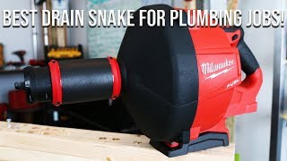 BEST DRAIN SNAKE ON THE MARKET  Milwaukee M18 FUEL Drain Snake With Cable Drive [upl. by Ellak]