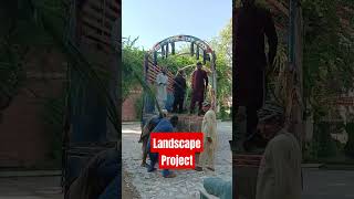 UNLOADING OF PLANTS  LANDSCAPE  garden home islamabad landscape [upl. by Letsirc]