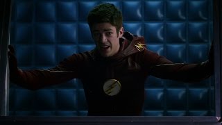 The Flash S2E23  Team Flash Lock Barry In Pipeline [upl. by Eralc]