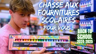 CHASSE AUX FOURNITURES SCOLAIRES POUR VOUS  Back To School 2024  2025 [upl. by Micaela395]