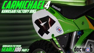 DOCWOB  Kawasaki 250 Ricky Carmichael Factory bike  Tommy Searle Inspiration Bike Build  Part 2 [upl. by Naivart]