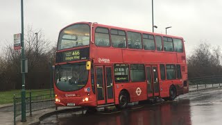 466 Bus Route DW101 LJ54BGF DAF DB250 Wright Pulsar Gemini Arriva London 21st January 2018 [upl. by Eniamahs]