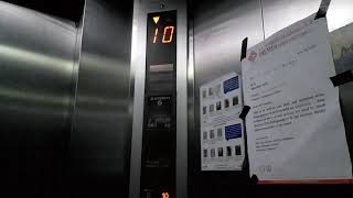 Mitsubishi Traction Elevator Al Madina Supermarket Building Abu Shagara Park Sharjah UAE [upl. by Giliane]