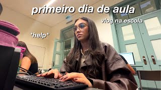 MEU PRIMEIRO DIA DE AULA EM PORTUGAL [upl. by Yllil]