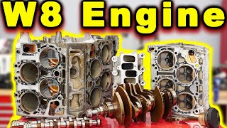 W8 Passat Engine Teardown and Inspection  TINY V8 [upl. by Droffilc]