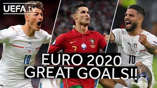 SCHICK RONALDO INSIGNE  Great EURO 2020 GOALS [upl. by Notniw975]