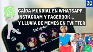 Caída mundial de Whatsapp Facebook e Instagram no permite usar las apps [upl. by Emelia]