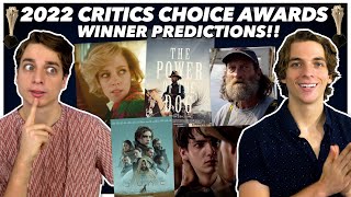 2022 Critics Choice Award Winner Predictions [upl. by Gifferd]