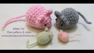 Crochet Along Amigurumi Mouse [upl. by Hausmann]