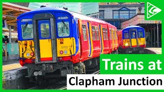 Trains at Clapham Junction SWML  Part 1 13052022 [upl. by Darrow]