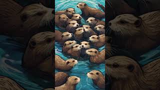 Why Otters Hold Hands The Heartwarming Secret of Rafting Behavior [upl. by Ingmar]