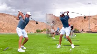 Bryson Dechambeau 100 MAX Golf Swing  WORLD LONG DRIVE CHAMPIONSHIP  Full Speed  SLOW MOTION [upl. by Gnex]