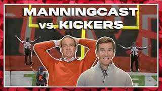 ManningCast vs Kickers  Monday Night Football with Peyton amp Eli [upl. by Anaizit]