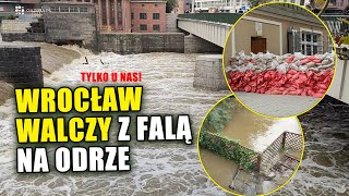 Wrocław Fala wezbraniowa na Odrze dotarła do miasta [upl. by Nyleahs]