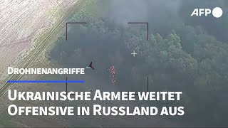 Ukrainische Armee weitet Offensive in Russland aus  AFP [upl. by Missi]