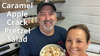 Caramel Apple Crack Pretzel Salad  quick and easy dessert that will wow your family [upl. by Adlay]