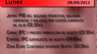 Agenda económica del 9 de septiembre de 2013 [upl. by Anilak]