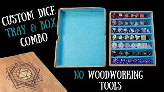 How to make a CUSTOM dice tray amp box with no special tools [upl. by Sacha]