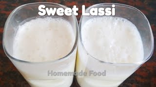 Sweet Lassi English  Gulab Jal Flavoured Punjabi Style Lassi [upl. by Downs]