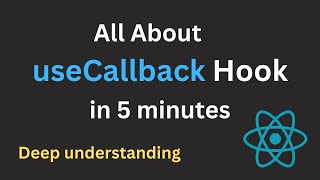 React useCallback Hook in 5 Minutes [upl. by Ratha]