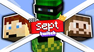 top 10 streamers Minecraft 🇫🇷 les plus vues septembre [upl. by Harak]