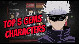 Top 5 Gems Characters In Anime Dimensions [upl. by Chivers617]