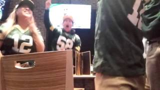 Aaron Rodgers Hail Mary LIVE packers fans reaction NFL [upl. by Eberle525]