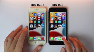 iOS 1581 Vs iOS 158 on iPhone 7 Speed Comparison [upl. by Mars]