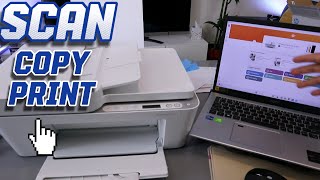 How to Scan Print and Copy Using the HP Deskjet 4100e 4120e4130e Printer [upl. by Edan]