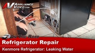 Kenmore Refrigerator Repair  Leaking Water  Drain Tube [upl. by Sammer808]