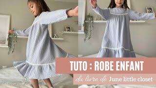 TUTO COUTURE  Robe enfant avec sa dentelle et ses volants [upl. by Phillane]