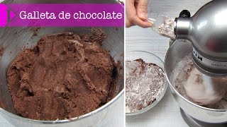 Masa de galleta de chocolate Receta paso a paso [upl. by Welker]