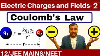 Electric Charges and Fields 02  Coulombs Law and Force Between Multiple Charges JEE MAINSNEET [upl. by Lielos]