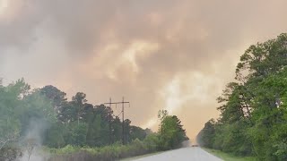 Day 9 Croatan fire suspected to be ‘humancaused’ Community meeting Thursday [upl. by Kilian751]