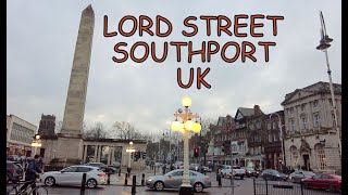 🚶Walk around SOUTHPORT 🚶 Lord Street  England I City Walk✅ [upl. by Corotto]