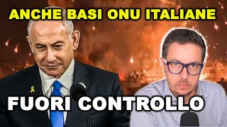 FUORI CONTROLLO Israele spara anche contro l’ONU e sulle BASI ITALIANE [upl. by Brazee]