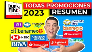 BUEN FIN 2023 TODAS las PROMOCIONES Resumen 🔴 Bonificaciones Bancarias [upl. by Loomis]