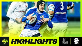 2024 U6N20  HIGHLIGHTS  ITALY V ENGLAND [upl. by Norrat]